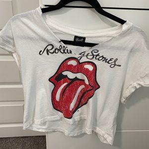 Rolling Stones Crop Top 😛